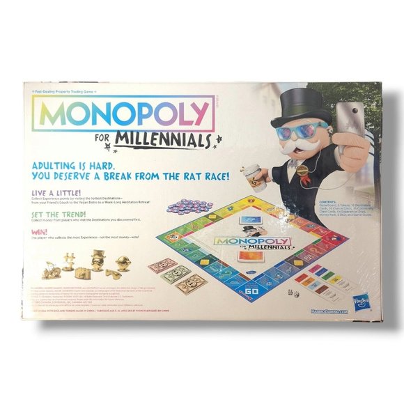 NEW Monopoly for Millennials Edition Board Game - Factory Sealed! - Picture 2 of 2